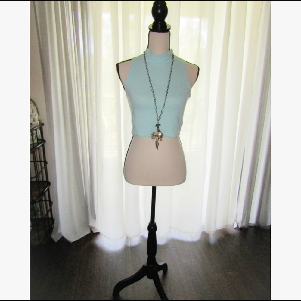 Mock Neck Crop Top - in two colors!